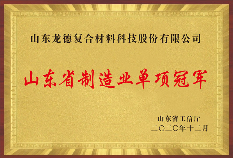 山东省制造业单项冠军（山东龙德复合材料科技股份有限开云下注（中国）开云有限公司官网）